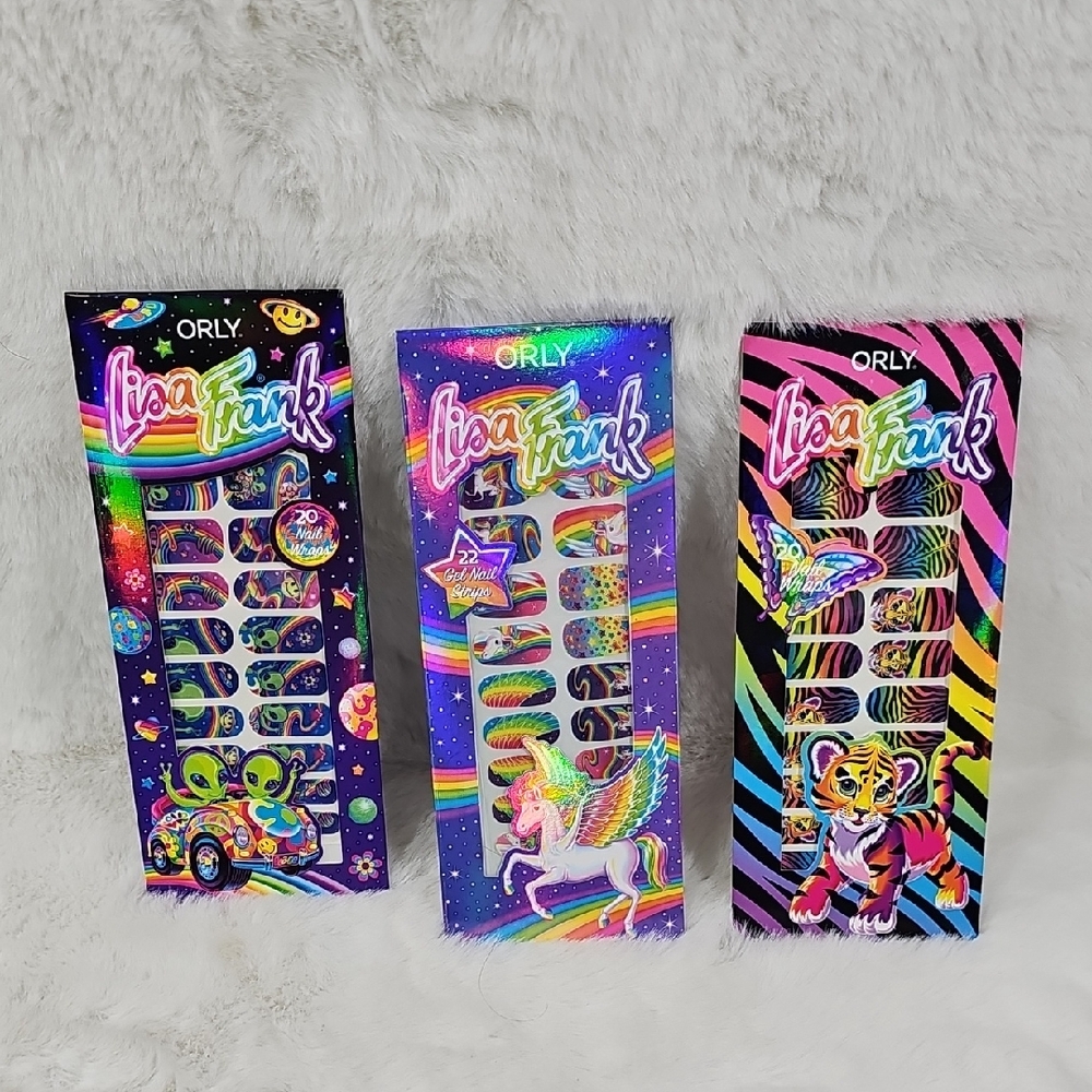Orly Lisa Frank 3 Sets Of 20 Nail Wraps